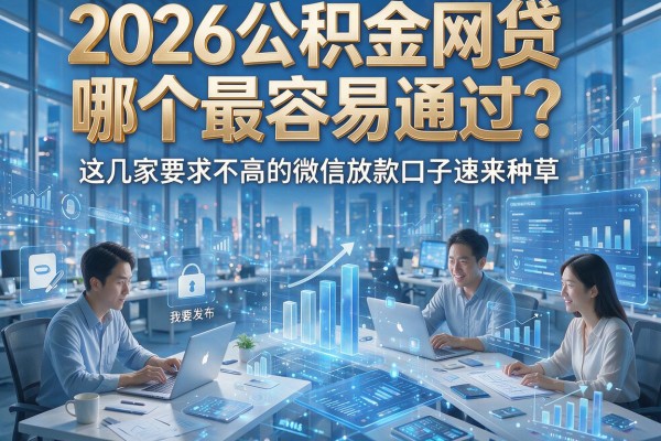 2026公积金网贷哪个最容易通过?这几家要求不高的微信放款口子速来种草