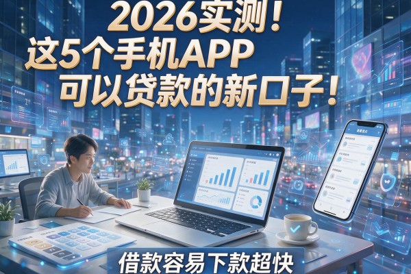 2026实测!这5个手机APP可以贷款的新口子,借款容易下款超快!