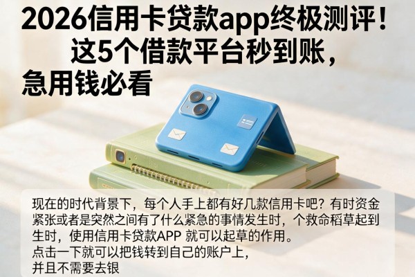 2026信用卡贷款app终极测评!这5个借款平台秒到账,急用钱必看