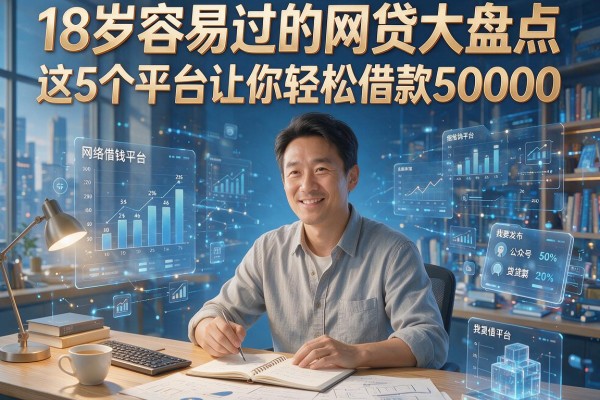 18岁容易过的网贷大盘点，这5个平台让你轻松借款50000！