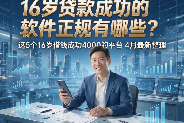 16岁贷款成功的软件正规有哪些?这5个16岁借钱成功4000的平台4月最新整理