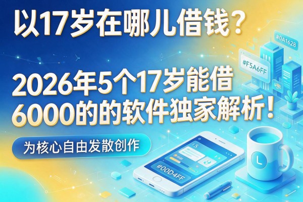 17岁在哪儿借钱？2026年5个17岁能借6000的软件独家解析！