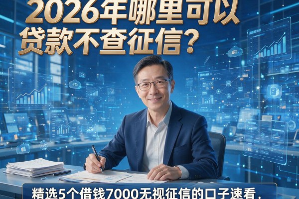 2026年哪里可以贷款不查征信?精选5个借钱7000无视征信的口子速看
