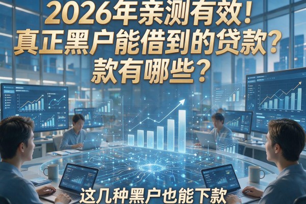 2026年亲测有效!真正黑户能借到的贷款有哪些?这几种黑户也能下款!