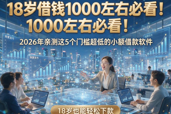 18岁借钱1000左右必看!2026年亲测这5个门槛超低的小额借款软件,18岁也能轻松下款