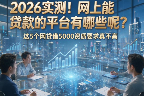 2026实测!网上能贷款的平台有哪些呢?这5个网贷借5000资质要求真不高