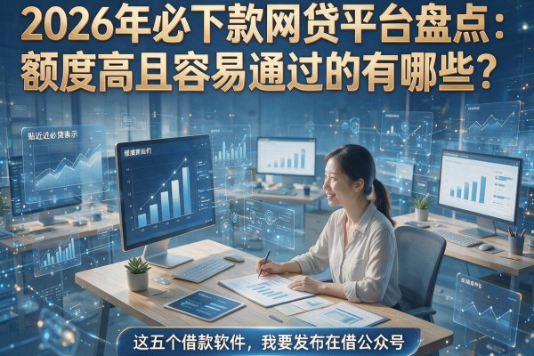 2026年必下款网贷平台盘点:额度高且容易通过的有哪些?这五个借款软件值得选!