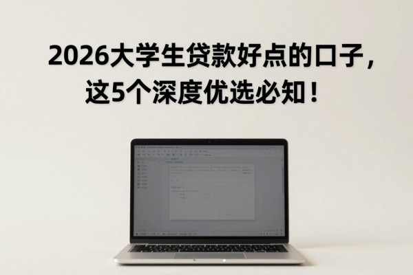 2026大学生贷款好点的口子，这5个深度优选必知！
