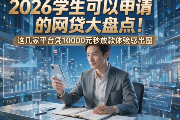 2026学生可以申请的网贷大盘点！这几家平台凭10000元秒放款体验感出圈