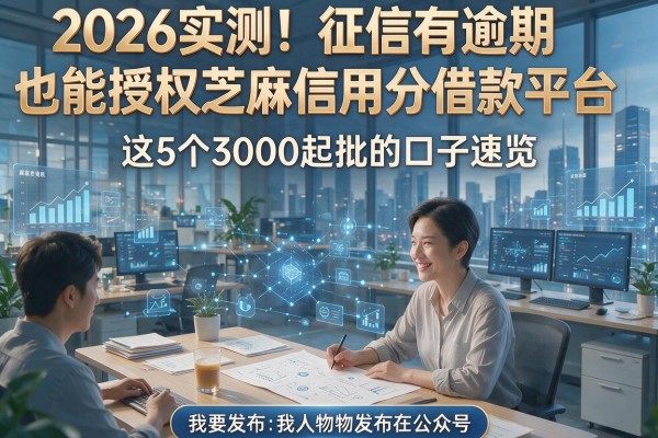 2026实测!征信有逾期也能授权芝麻信用分借款平台,这5个3000起批的口子速览