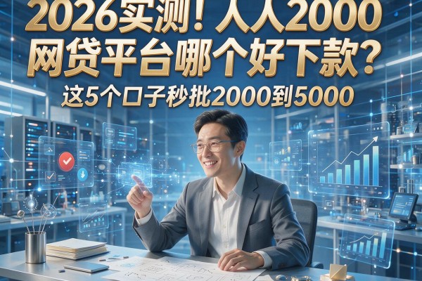 2026实测！人人2000网贷平台哪个好下款？这5个口子秒批2000到5000