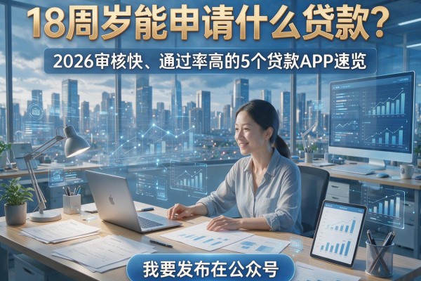 18周岁能申请什么贷款？2026审核快、通过率高的5个贷款APP速览！