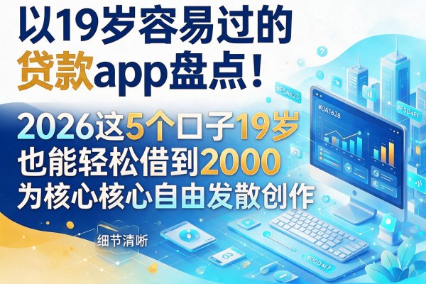 19岁容易过的贷款app盘点!2026这5个口子19岁也能轻松借到2000