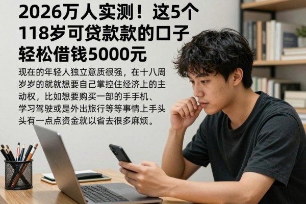 2026万人实测!这5个18岁可贷款的口子,轻松借钱5000元