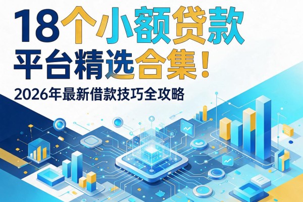 18个小额贷款平台精选合集!2026年最新借款技巧全攻略