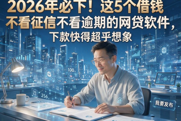 2026年必下！这5个借钱不看征信不看逾期的网贷软件，下款快得超乎想象！