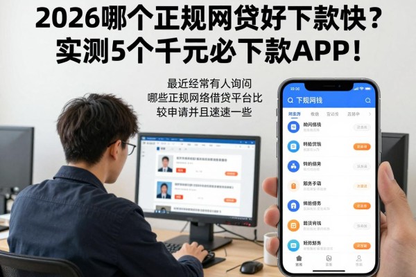 2026哪个正规网贷好下款快?实测5个千元必下款APP!
