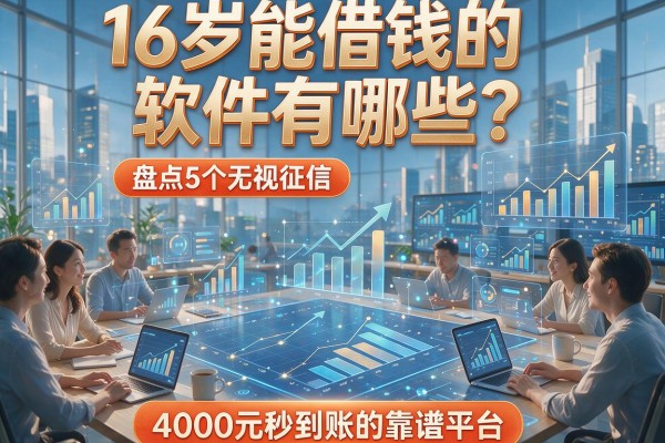 16岁能借钱的软件有哪些?盘点5个无视征信、4000元秒到账的靠谱平台