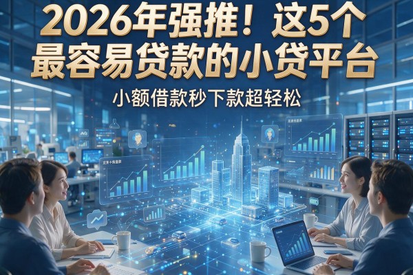 2026年强推!这5个最容易贷款的小贷平台,小额借款秒下款超轻松