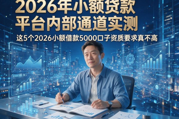 2026年小额贷款平台内部通道实测，这5个2026小额借款5000口子资质要求真不高