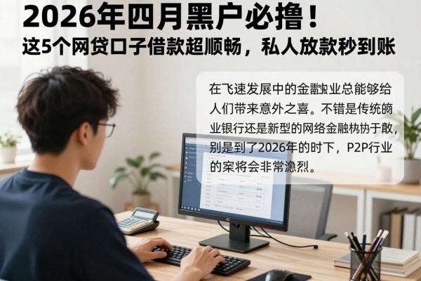 2026年四月黑户必撸！这5个网贷口子借款超顺畅，私人放款秒到账