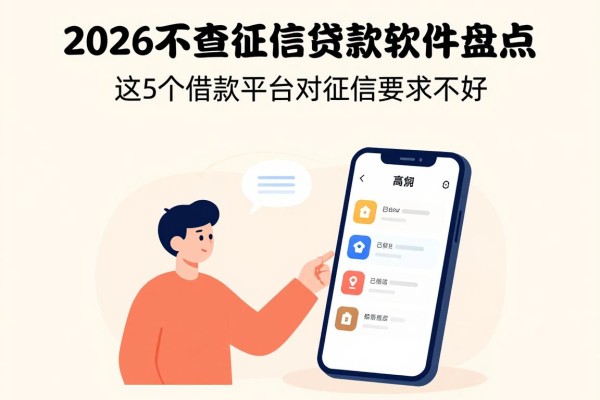 2026不查征信贷款软件盘点!这5个借款平台对征信要求不高,5000元秒到账