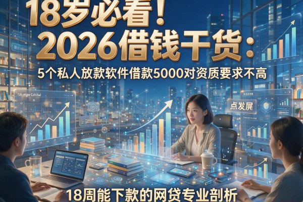 18岁必看!2026借钱干货:5个私人放款软件借款5000对资质要求不高,18周能下款的网贷专业剖析