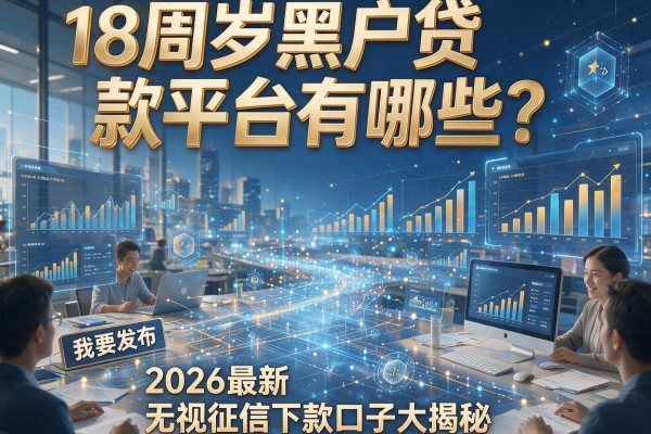 18周岁黑户贷款平台有哪些?2026最新无视征信下款口子大揭秘!