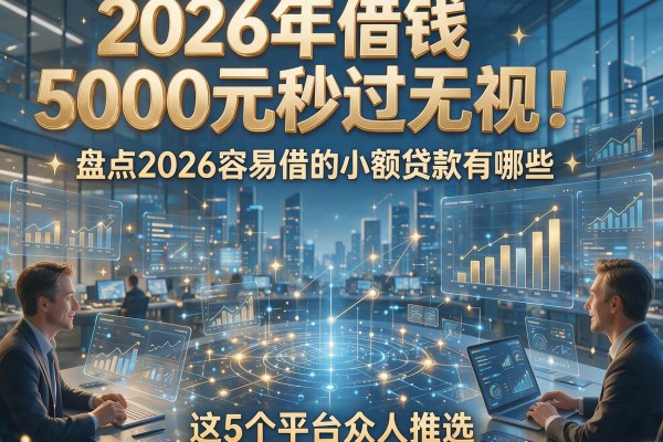 2026年借钱5000元秒过无视!盘点2026容易借的小额贷款有哪些,这5个平台众人推选