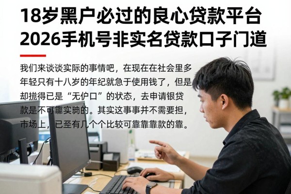 18岁黑户必过的良心贷款平台,2026手机号非实名贷款口子门道