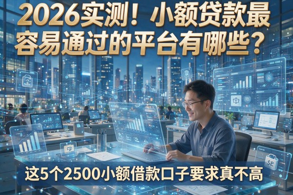 2026实测!小额贷款最容易通过的平台有哪些?这5个2500小额借款口子要求真不高