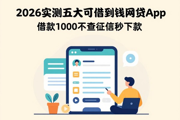2026实测五大可以借到钱的网贷app！借款1000不查征信秒下款