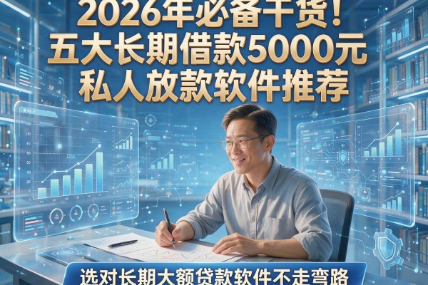 2026年必备干货!五大长期借款5000元私人放款软件推荐,选对长期大额贷款软件不走弯路