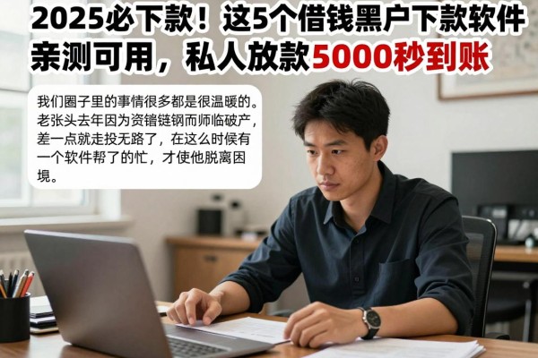 2025必下款!这5个借钱黑户下款软件亲测可用,私人放款5000秒到账