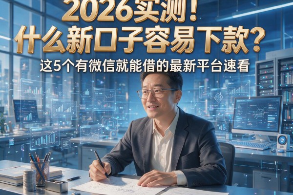 2026实测！什么新口子容易下款？这5个有微信就能借的最新平台速看