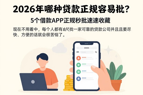2026年哪种贷款正规容易批?这5个借款APP正规秒批速速收藏