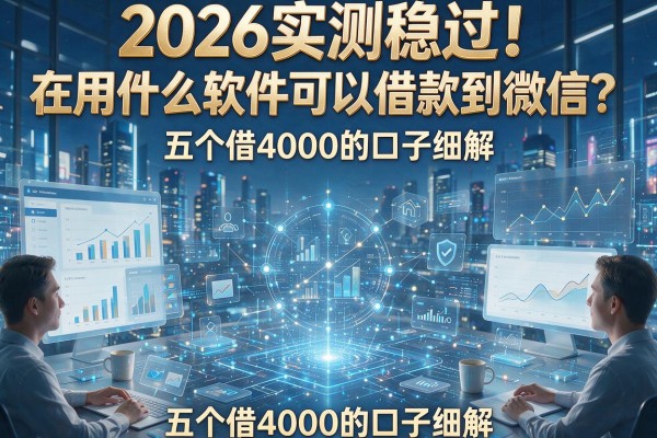 2026实测稳过!在用什么软件可以借款到微信?五个借4000的口子细解