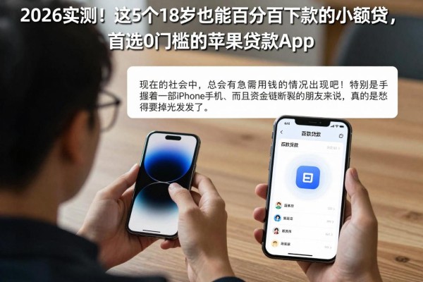 2026实测!这5个18岁也能百分百下款的小额贷,首选0门槛的苹果贷款app
