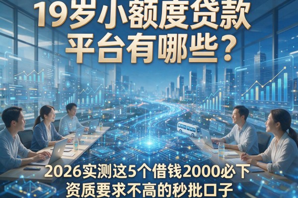 19岁小额度贷款平台有哪些?2026实测这5个借钱2000必下、资质要求不高的秒批口子