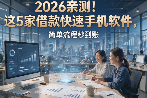 2026亲测!这5家借款快速手机软件,简单流程秒到账