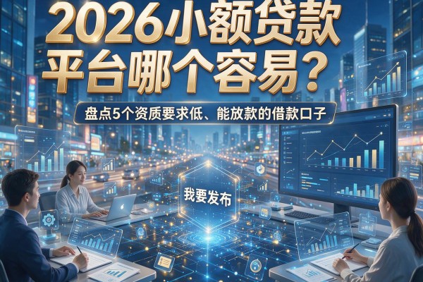 2026小额贷款平台哪个容易?盘点5个资质要求低、能放款的借款口子