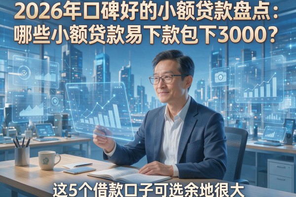 2026年口碑好的小额贷款盘点：哪些小额贷款易下款包下3000？这5个借款口子可选余地很大！