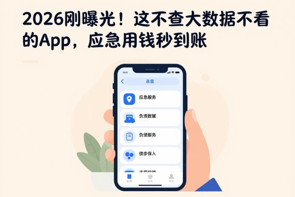 2026刚曝光!这5家不查大数据不看负债的app,应急用钱秒到账