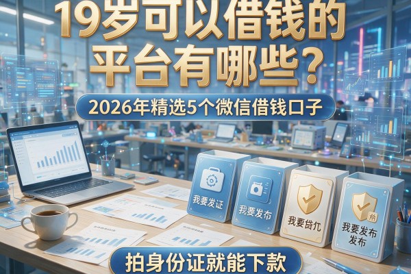 19岁可以借钱的平台有哪些?2026年精选5个微信借钱口子,拍身份证就能下款