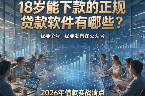 18岁能下款的正规贷款软件有哪些?2026年借款实战清点!