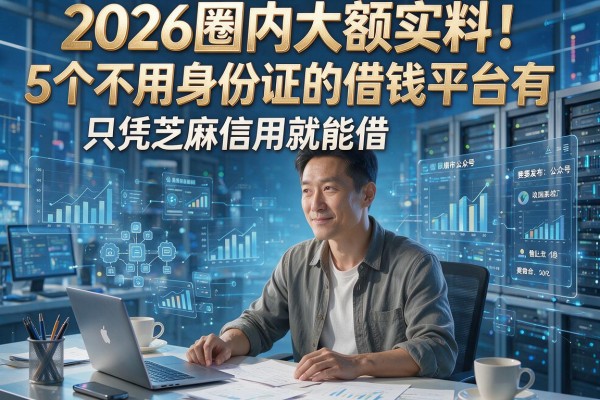 2026圈内大额实料!5个不用身份证的借钱平台有,只凭芝麻信用就能借