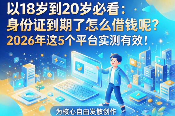 18岁到20岁必看：身份证到期了怎么借钱呢？2026年这5个平台实测有效！