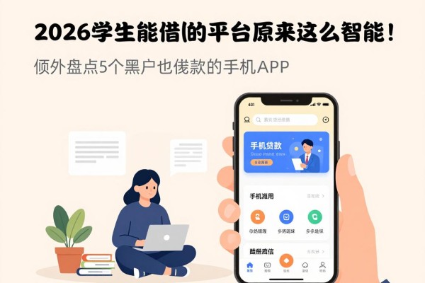 2026年学生能借款的平台原来这么智能!顺便盘点5个黑户也能贷款的手机APP
