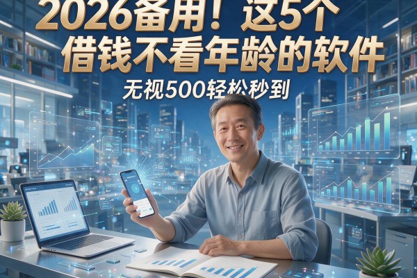 2026备用！这5个借钱不看年龄的软件，无视500轻松秒到