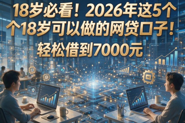 18岁必看！2026年这5个18岁可以做的网贷口子，轻松借到7000元